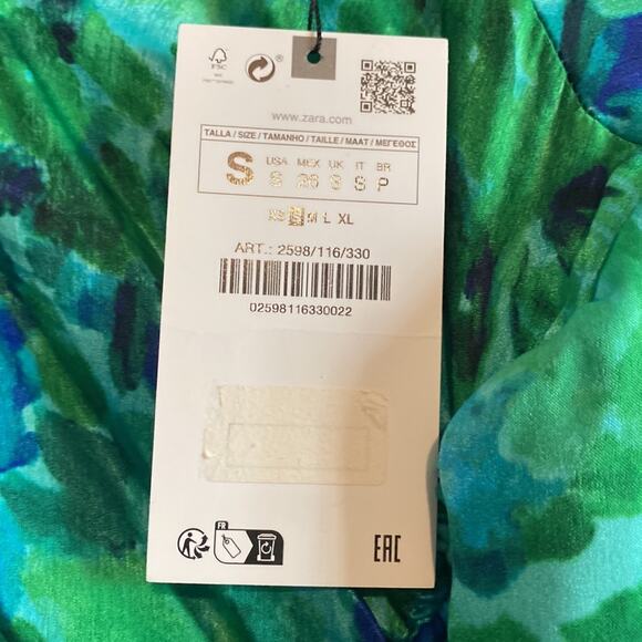 Zara Midi Floral Runched Dress - Picture 3 of 4